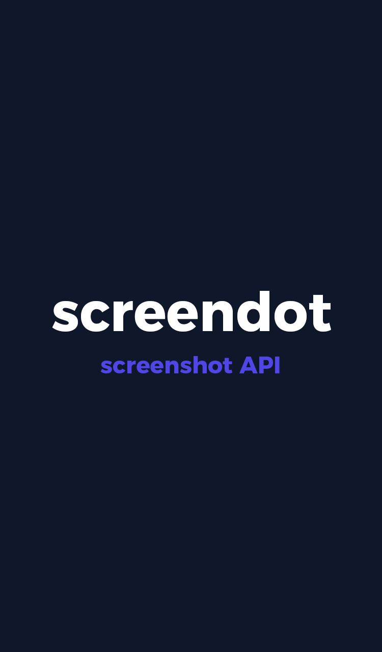 screendot screenshot API
